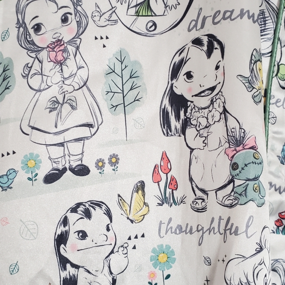 Nwt Disney XS animators collection night gown sketch tinkerbell princess Womens - Picture 2 of 9